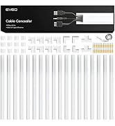 EVEO Cord Hider - 306” Cord Cover Wall Cable Hider, Cable Concealer, Wire Hiders for TV on Wall. ...