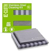 E-Cloth Stainless Steel Cleaning Kit, Microfiber Stainless Steel Cleaner for a Spotless Shine Hom...