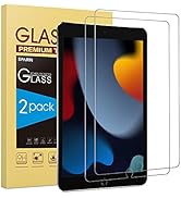 SPARIN 2 Pack Screen Protector Compatible with iPad 9th Generation 10.2 inch, Tempered Glass Comp...