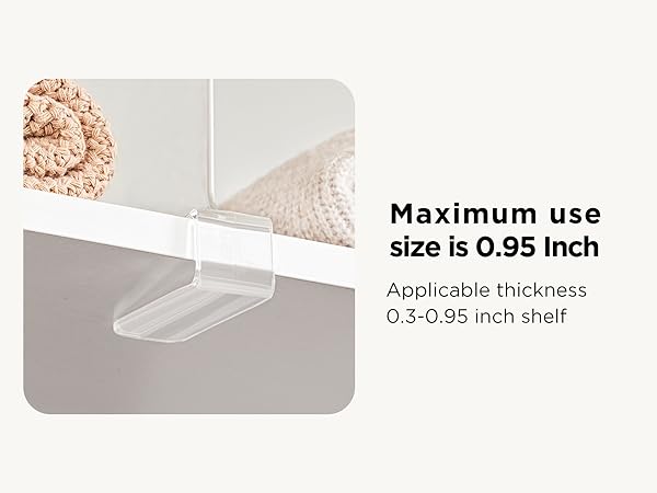 Maximum use size is 0.95 Inch