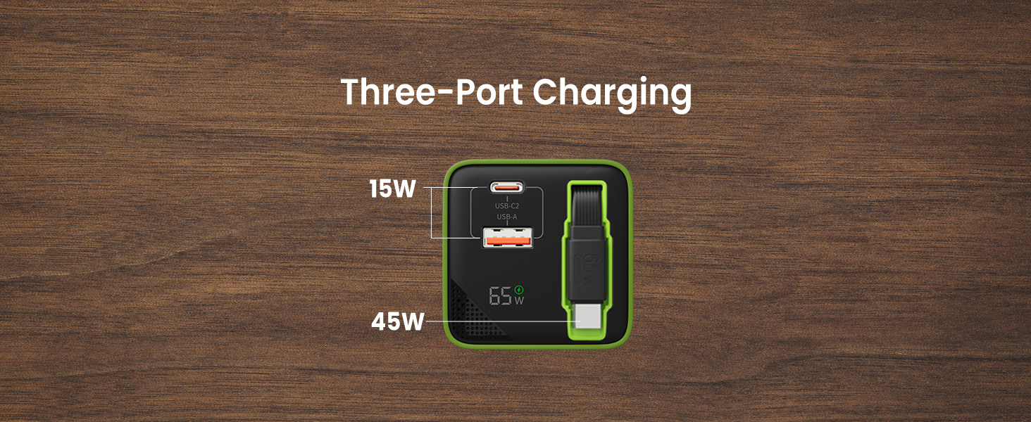 three port charging