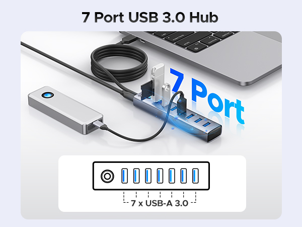 7 port usb 3.0 hub