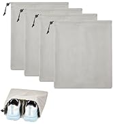 KOIUOWA 4 Pack Shoe Bags for Travel, Shoes Pouch with Partition Design & Drawstring, Shoe Storage...