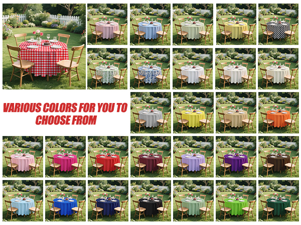 round plastic tablecloth disposable table cloth plastic circle tablecloth birthday tablecloth