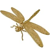 Pasiir Gold Dragonfly Figurine Home Decor, Solid Metal Dragonfly Centerpiece Decoration, Mini Ins...