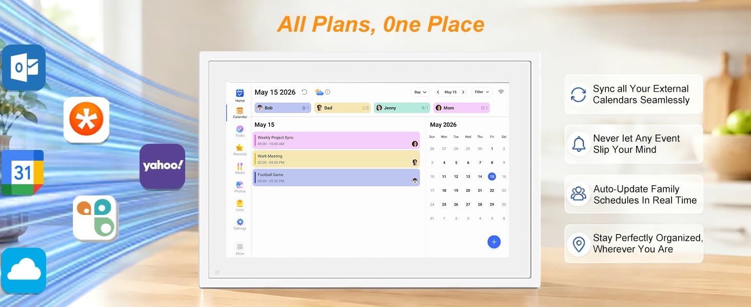 Kitchen Command Center And Meal Planner