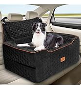 Dog Car Seat for Medium/Large Dogs, Washable Dog Booster Seat for Dogs Under 60 lbs or 2 Small Do...