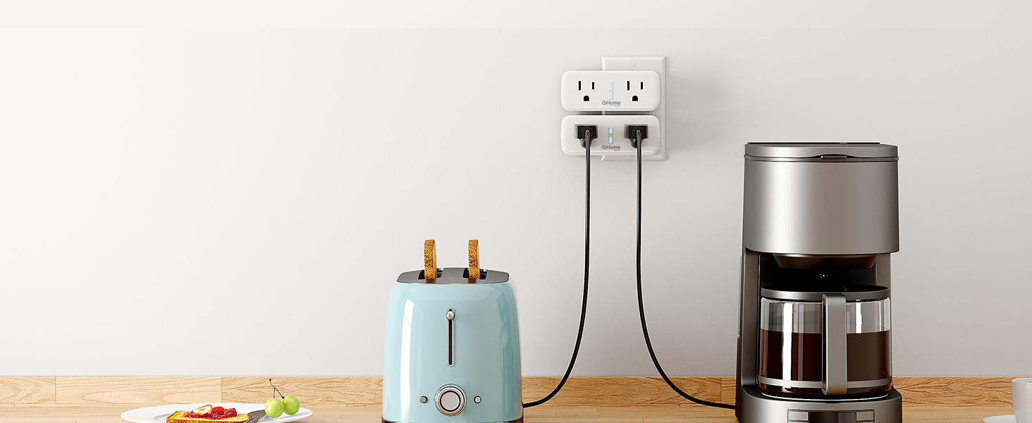 GHome Smart Plug Outlet Extender 15A