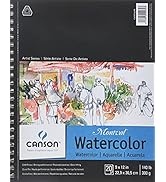 CANSON Artist Series Montval Watercolor Paper Pad, Heavyweight Cold Press and Micro-Perforated, S...