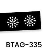 BTAG-335 Label Tape: White on Black