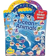 Benresive Reusable Sticker Books for Kids, Sticker Books for Toddlers, Toddler Travel Toys Activi...