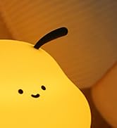 WANIDEA Cute Bee Night Light,Silicone LED Lamp Rechargeable Bedroom Touch Lamp,3 Level Dimmable R...