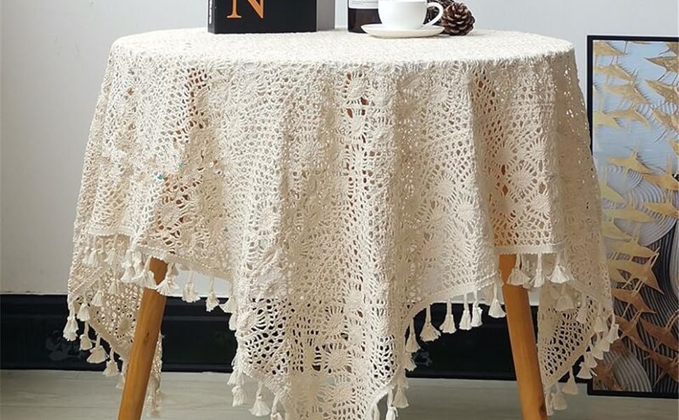 Crochet Doilies Tablecloth