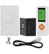 DIGITEN Gas Fireplace Remote Control Kit, Thermostat with Timer Kit for Millivolt Valve Gas Firep...
