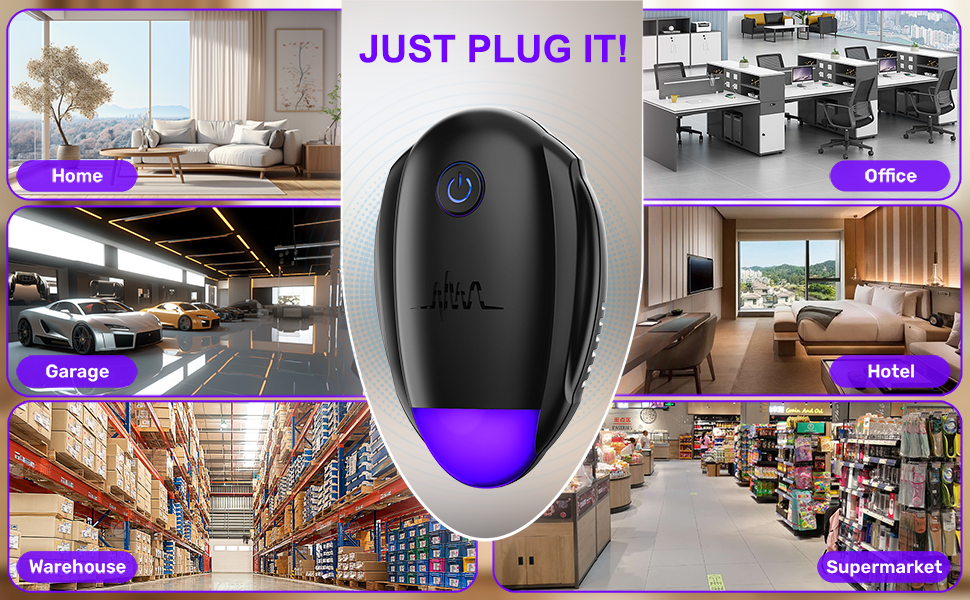 Upgraded Ultrasonic Repeller Indoor Ultrasonic Repellent Electronic Plug in Pest Control