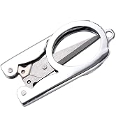 Silver Folding Scissors Office Supplies Embroidery Foldable Pocket Stainless Steel Mini Fishing S...