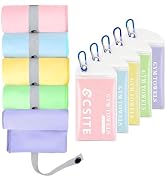 CSITE Microfiber Gym Towels - 5 Pack Highly Absorbent & Quick-Drying, Odor-Free, Sports Sweat Tow...