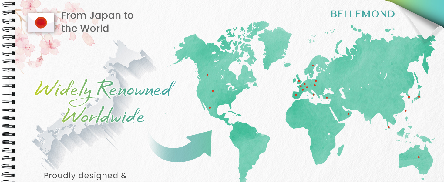BELLEMOND brand from Japan to the World: Widely renowned worldwide
