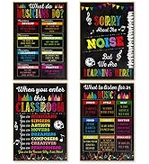 4 Pcs Music Posters (11x17 Inches)- Music Posters for Music Classroom Decorations, Music Classroo...