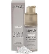 Kitsch Volumizing Rice Protein Dry Shampoo Powder - Dry Shampoo for Women & Men, Dark Hair, No Wh...