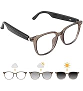 Smart Glasses for Women Men, Bluetooth Glasses with Photochromic Lenses Touch Control Voice Assis...