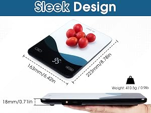 digital food scale rechargeable