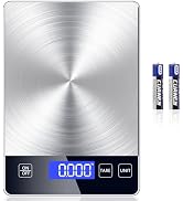 Food Kitchen Scale, Digital Food Scale 33lb Digital Kitchen Scale Precisely Measures Grams and Ou...