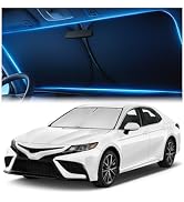 Windshield Sunshade for Toyota Camry 2018-2024 LE/XLE/SE/XSE/Hybrid - No-Light-Pass Technology, M...