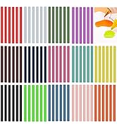 Opaque Colored Hot Glue Sticks for Hot Glue Gun Mini Hot Melt Glue Sticks Bulk 14 Color 84 Pack B...