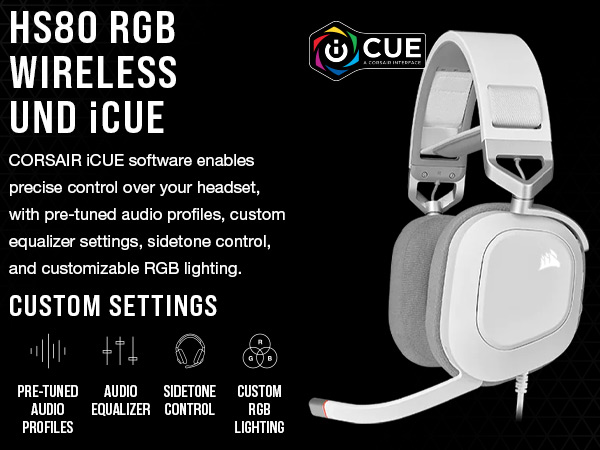 iCUE, RGB headset, gaming headset, USB headset, RGB headset
