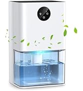 Deyagoo 1500ML (50 OZ) Dehumidifier, Small Dehumidifier for Home 300 Sq. Ft | Quiet, Portable, Au...