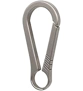 Titanium Carabiner Keychain Clip, Minimalist Keychain Key Clip EDC Quick Release Hooks