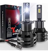 KaTur H3 Led Headlight Bulbs Mini Design Upgraded LED Chips Extremely Bright 12000 Lumens Waterpr...