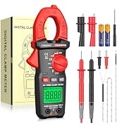CAMWAY Clamp Meter AC/DC Current Multimeter - Digital TRMS 4000 Counts Circuit Troubleshoot Detec...