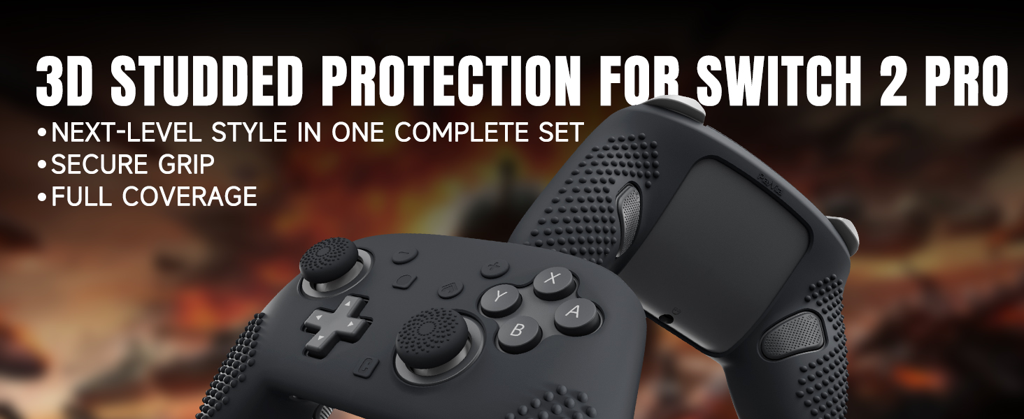 PlayVital Silicone Cover Skin for Nintendo Switch 2 Pro Controller