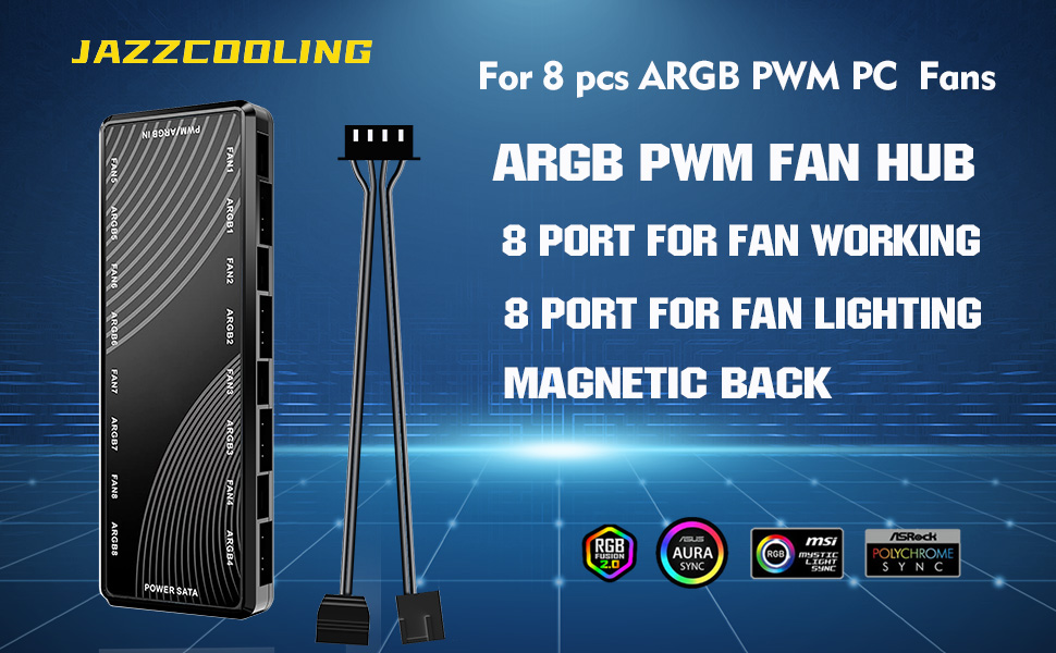 8 port pwm fans hub