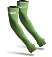 COOLJOB Gardening Sleeves UV Cooling Sun Protection Arm Cover for Women Men with Thumb Hole for G...