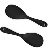 Rice Paddle, Silicone Rice Spoon Non Stick Rice Scooper Heat Resistant Kitchen Gadge Rice Spoon P...
