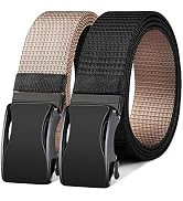 BULLIANT Mens Ratchet Belt Reversible,Web Nylon Belt for Men Casual Golf Dress Pants,One Belt Rot...