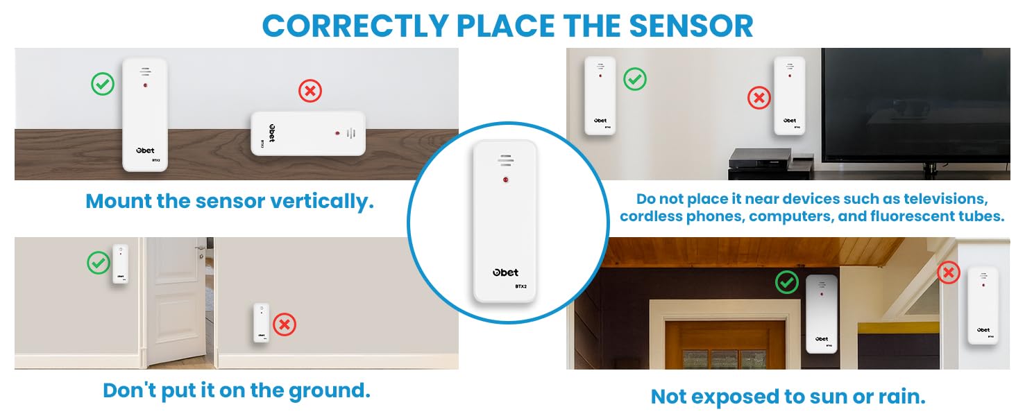 Indoor Outdoor Thermometer Wireless