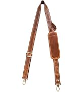 Hell Blues Bag Strap Replacement - Genuine Leather double layered with Brass Swivels ~ Adjustable...