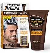 Just For Men Control GX Grey Reducing 2-in-1 Shampoo and Conditioner, Gradual Hair Color for Stro...