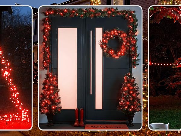 solar string lights outdoor solar string lights for outside twinkle lights christmas decorations