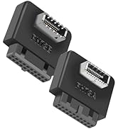 IYUANEPRO USB 3.0 19/20 Pin to USB Type E Motherboard Adapter, 90 Degree Right Angle, 5Gbps, No D...