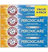 Arm & Hammer Peroxicare Toothpaste, Clean Mint Flavor, Improves Gum Health, 6.0oz (4-Pack)