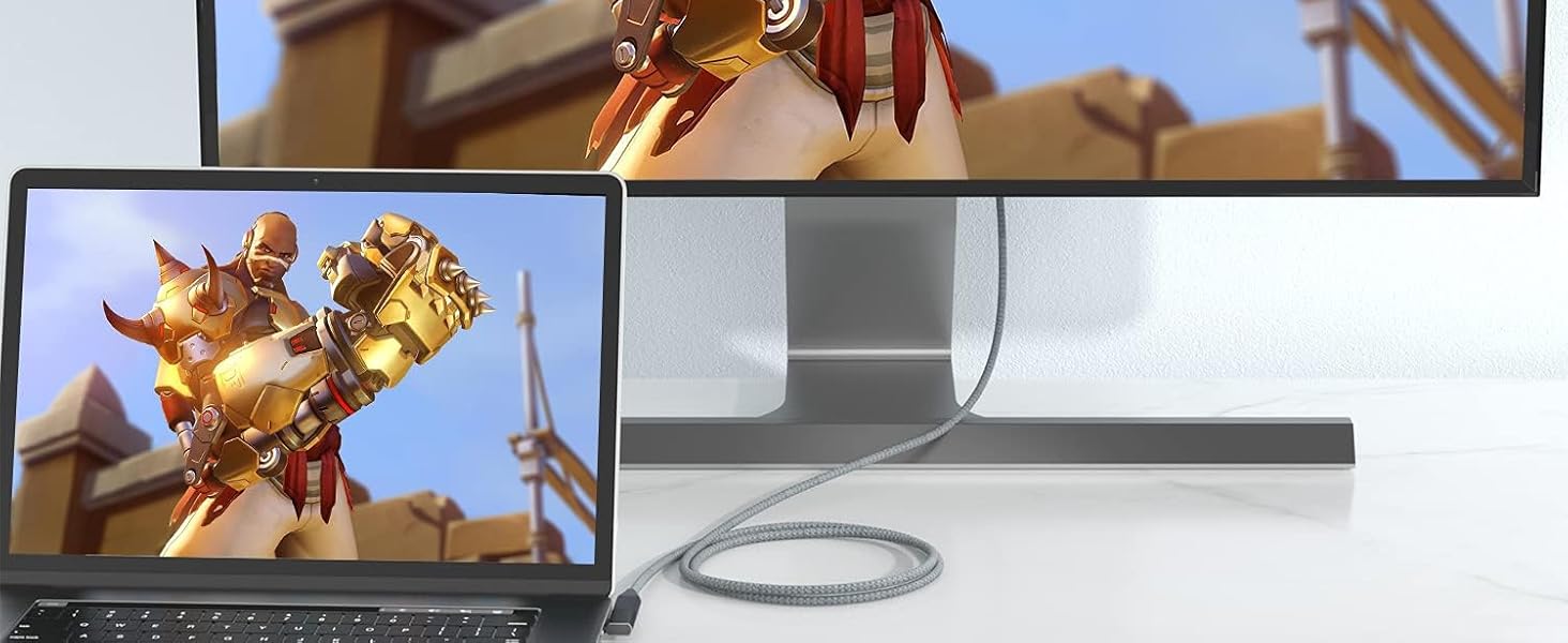 Type C Male to Female Adapter ,Support 4K 60Hz HD Video