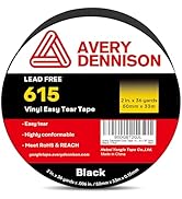 Avery Dennison Duct Tape, Heavy Duty PVC Easy Tear Tape, Strong Adhesive Waterproof Duct Tape for...