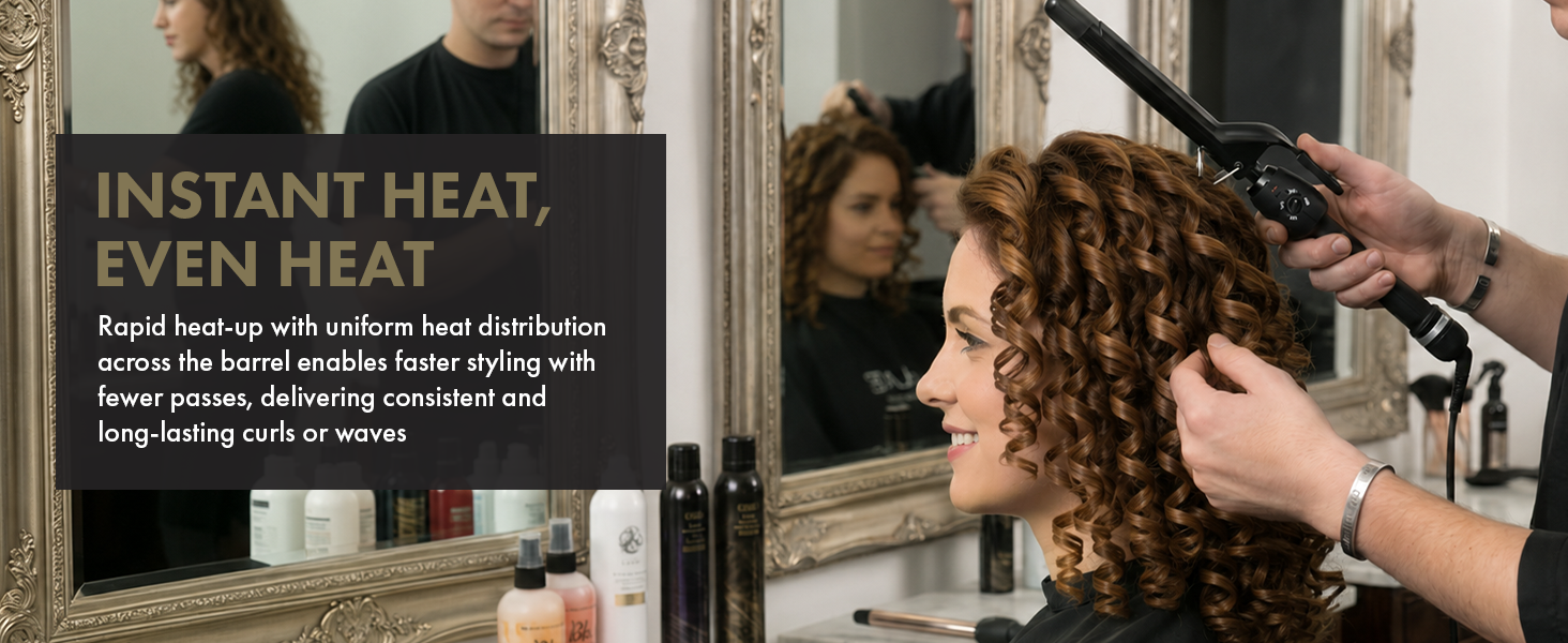 Short Barrel Curling Iron Hair Curler