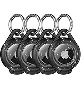 Waterproof Airtag Holder - 4 Pack Airtag Keychain Holder Compatible with Apple AirTags, Ultra Dur...