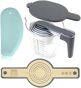 Recogwood 12-Piece Measuring Cups and Spoons Set with Dough Scraper and Silicone Bread Sling, BPA...